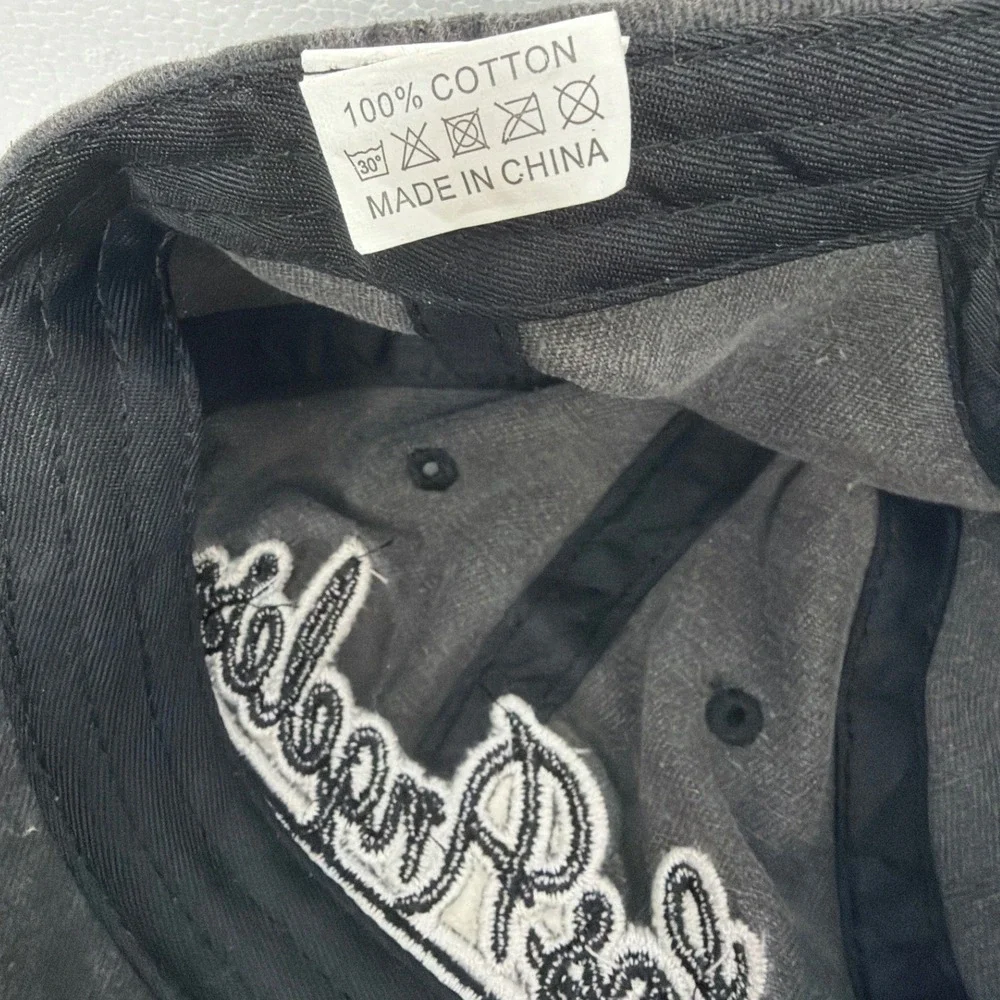 Los Angeles Embroidered Baseball Cap‎ Washed Gray Cotton Adjustable Hat EST 1958